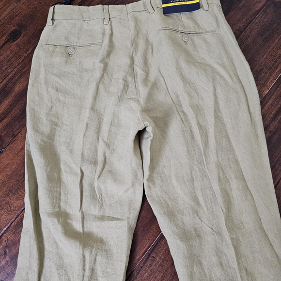 Polo Ralph Lauren Tan Brown Linen Suit Mens Size 38R Modern Fit - Picture 6 of 7